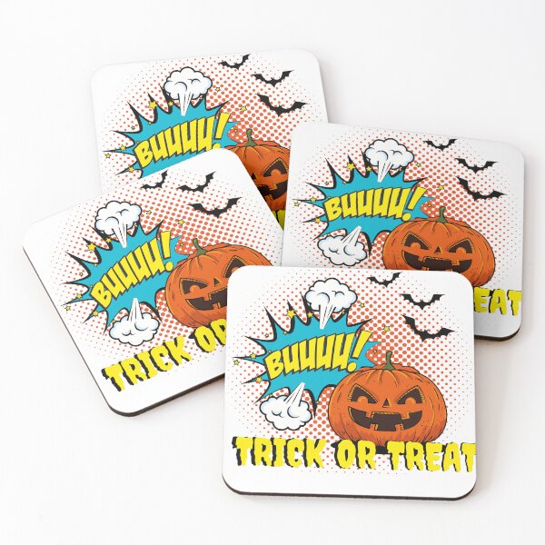 Item preview, Happy Halloween pop art style TRICK OR TREAT designed and sold by Salah ⭐️⭐️⭐️⭐️⭐️.