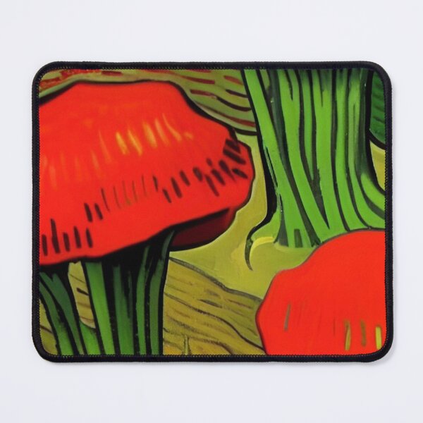 Item preview, RED VAN GOGH STYLE MUSHROOMS designed and sold by sailorsam1805.