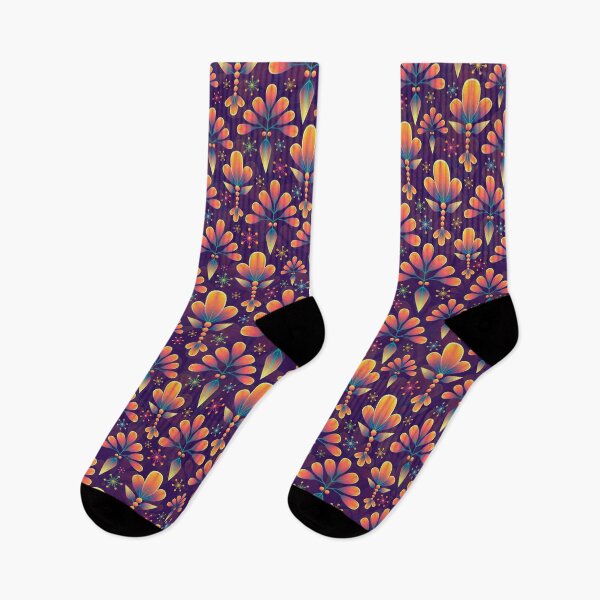 Item preview, Modern Boho Colorful Art Pattern Design Purple Pink Cyan Orange designed and sold by YounitedArt.