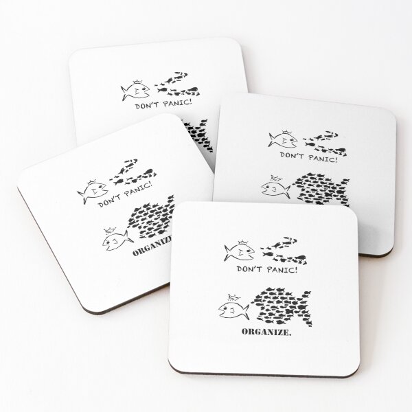 Item preview, Don’t panic organise ! fish quote symbolic resistance people. designed and sold by elegancedefined.