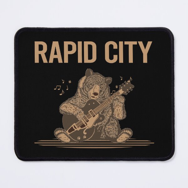 Item preview, Bear With Guitar Rapid City designed and sold by BloodMoneyTwit.
