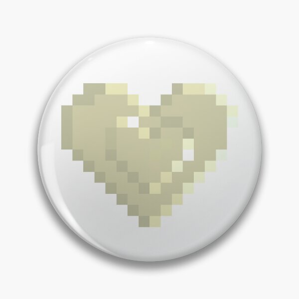 Item preview, Gold Pixel Heart designed and sold by pixel-chick.
