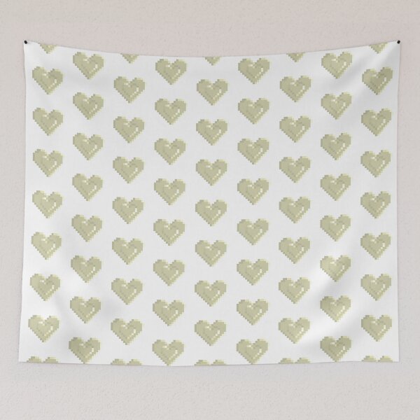 Item preview, Gold Pixel Heart designed and sold by pixel-chick.