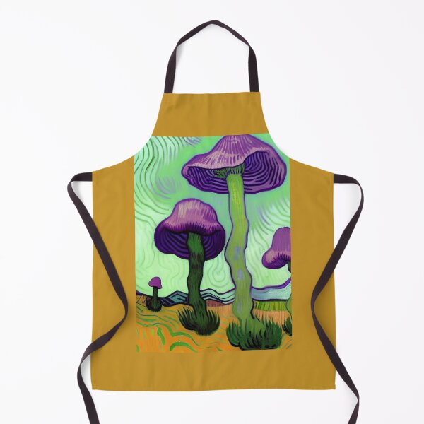 Item preview, PURPLE VAN GOGH STYLE MUSHROOMS designed and sold by sailorsam1805.