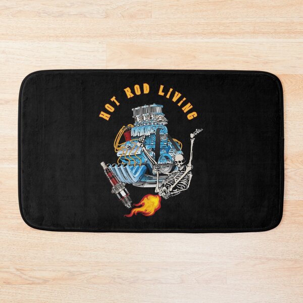Item preview, Blown-Hot-Rod-Skeleton-Flame-Rat-The-Dirty-Gringo-Shirts-4500.png designed and sold by UlfEk.