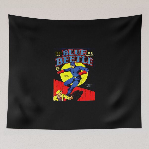 Item preview, Blue Beetle No 6 Comic t Shirt Golden Age Vintage Superhero-4500.png designed and sold by UlfEk.