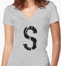 S Women's Fitted V-Neck T-Shirt