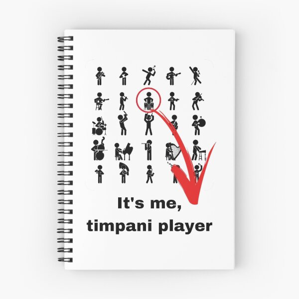 Item preview, Vintage Timpani Player Music designed and sold by MandMco.
