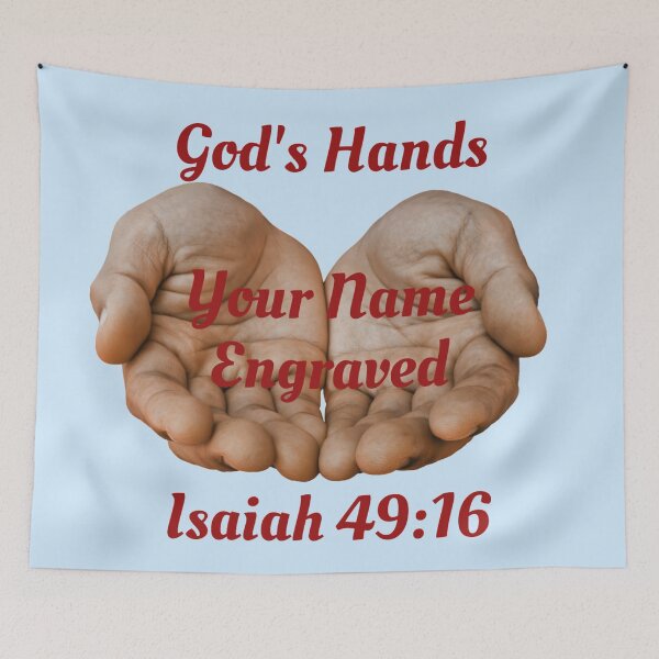 Item preview, Engraved In God's Hand Isaiah 49:16 designed and sold by RhondaCGoins.