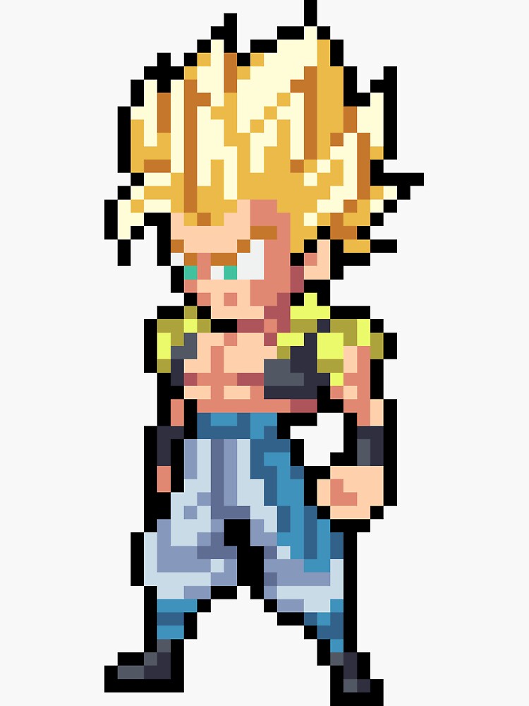 Broly Super Saiyan 5 HQ Pixel Edition Sticker for Sale by adventfan