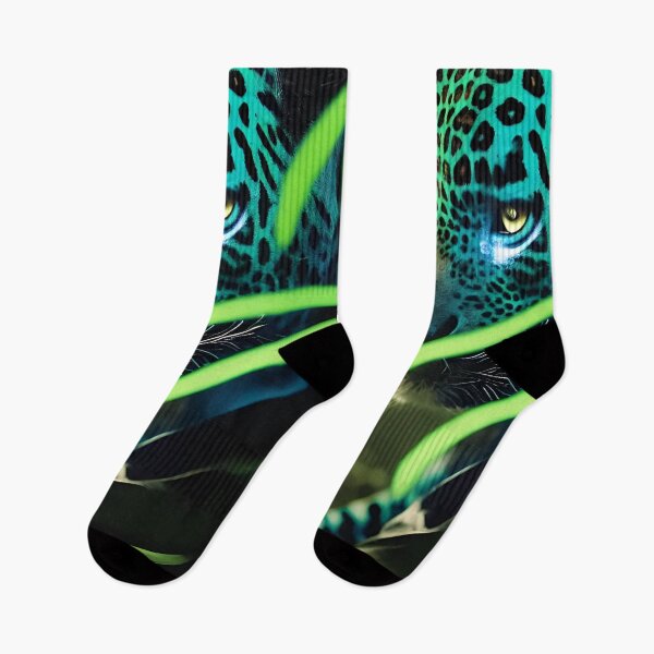 Item preview, Bioluminescent Jaguar in Jungle designed and sold by PluckySquid.
