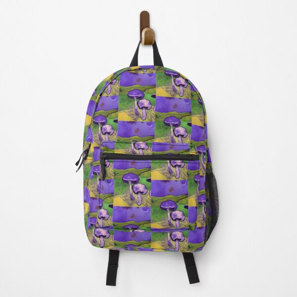 Item preview, CUTE PURPLE AND GREEN VAN GOGH STYLE MUSHROOMS designed and sold by sailorsam1805.