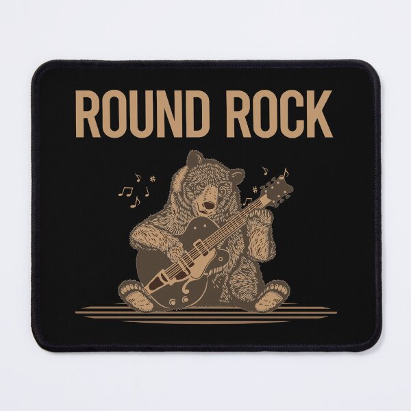 Item preview, Bear With Guitar Round Rock designed and sold by BloodMoneyTwit.
