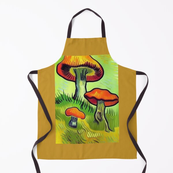 Item preview, STYLISH YELLOW AND ORANGE VAN GOGH STYLE MUSHROOMS designed and sold by sailorsam1805.