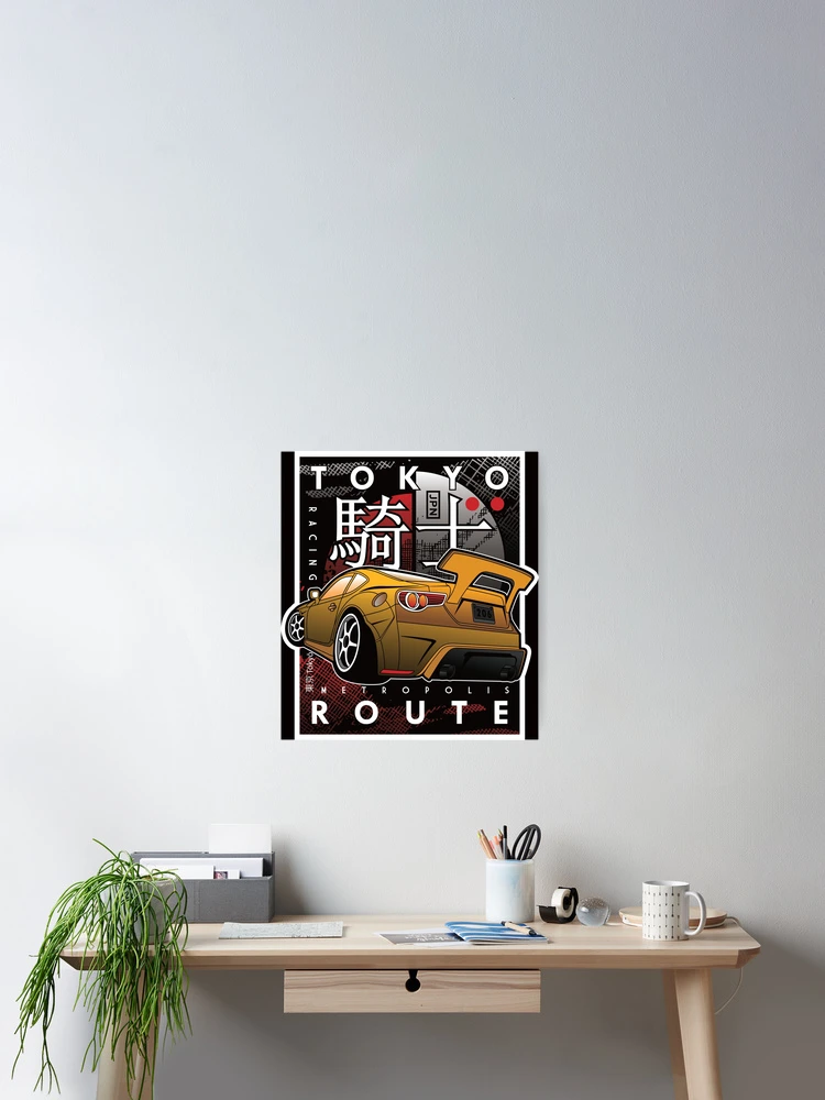 Aperçu 2 sur 3. Poster avec l'œuvre Tokyo Racing créée et vendue par quickmarch.