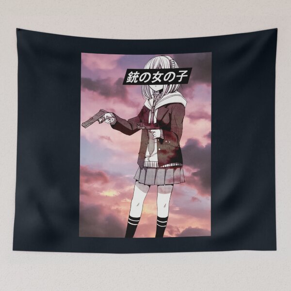 Item preview, GUN GIRL - SAD JAPANESE ANIME AESTHETIC designed and sold by PalmMurrdg.