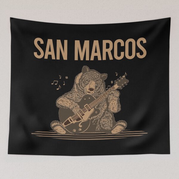 Item preview, Bear With Guitar San Marcos designed and sold by BloodMoneyTwit.