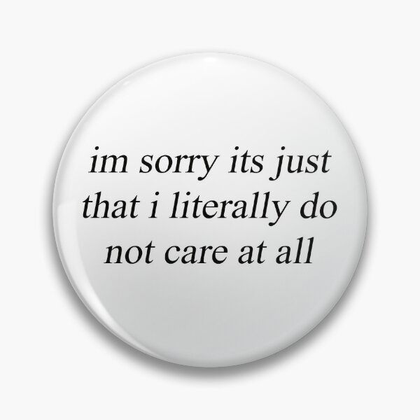 Item preview, i don't care designed and sold by lookitsmia.