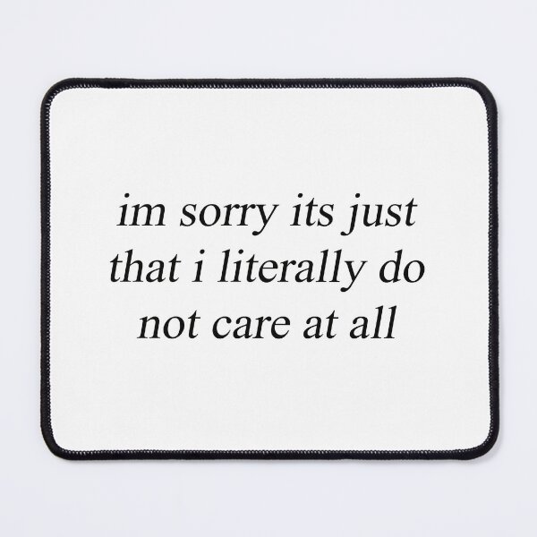 Item preview, i don't care designed and sold by lookitsmia.