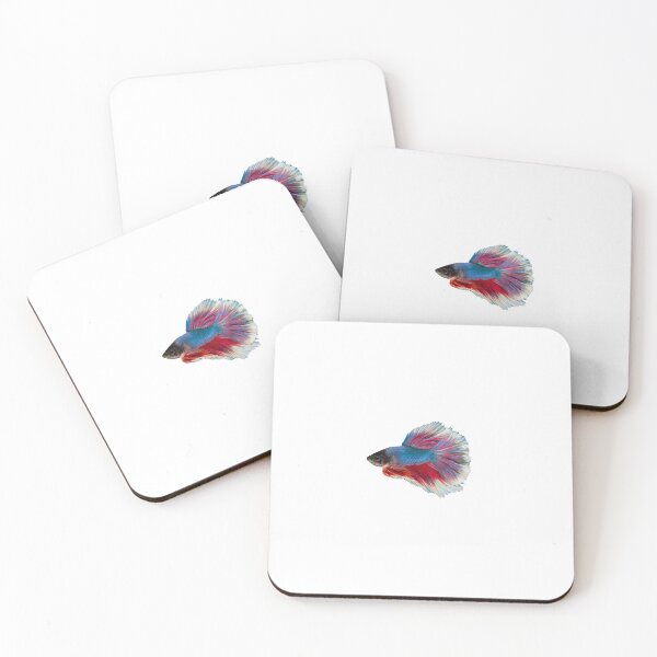 Item preview, Betta: Halfmoon-tail, Red, White, and Blue designed and sold by Karl The Fish Guy.