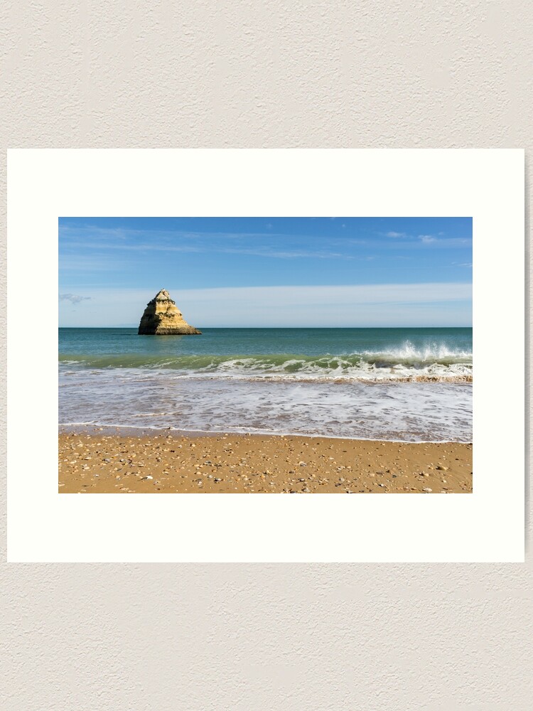 Stripes and Ribbons - Sun Sea and Shells on a Beach in Algarve Portugal |  Art Print