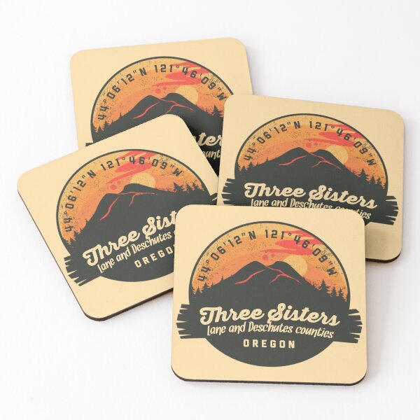 Item preview, Three Sisters Volcano Souvenir Badge Oregon designed and sold by mountainfad.