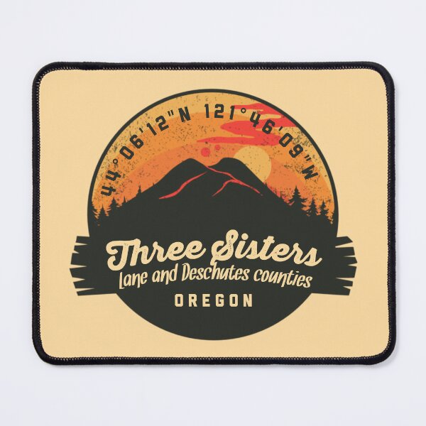 Item preview, Three Sisters Volcano Souvenir Badge Oregon designed and sold by mountainfad.