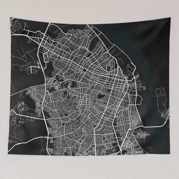 Item preview, Barranquilla City Map of Colombia - Dark designed and sold by deMAP.