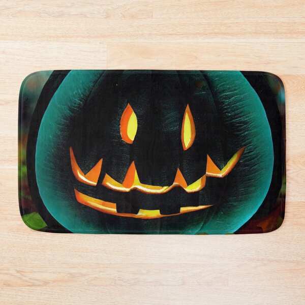 Item preview, Turquoise Jack-o'-lantern designed and sold by recollectionsv.