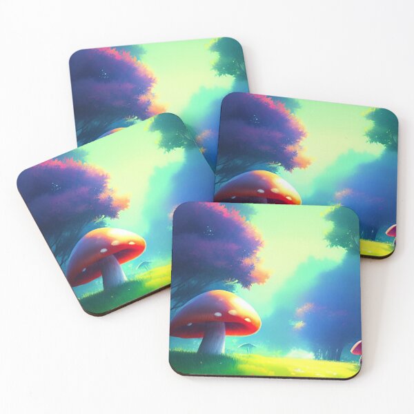 Aperçu de l'œuvre CUTE RAINBOW MUSHROOMS créée et vendue par sailorsam1805.