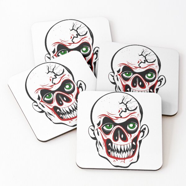 Item preview, Halloween zombie clown head with large teeth designed and sold by UDDesign.