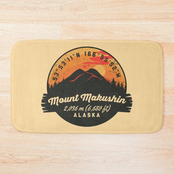 Item preview, Mount Makushin Volcano Souvenir Badge Alaska designed and sold by mountainfad.