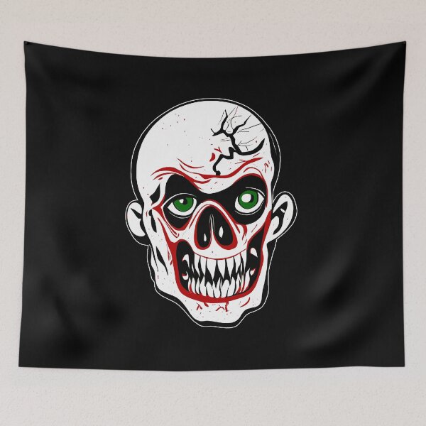 Item preview, Halloween zombie clown head with large teeth designed and sold by UDDesign.
