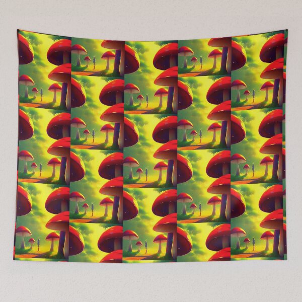 Aperçu de l'œuvre SURREAL RED MUSHROOMS créée et vendue par sailorsam1805.