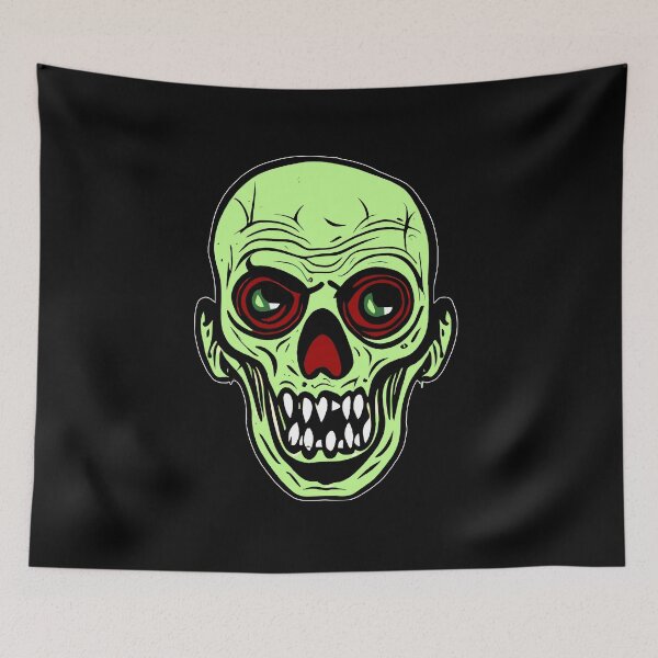 Item preview, Green halloween zombie head designed and sold by UDDesign.