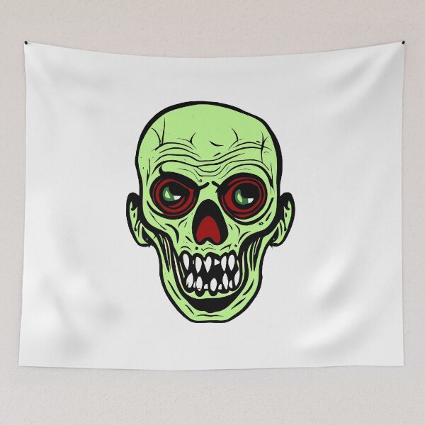 Item preview, Green halloween zombie head designed and sold by UDDesign.