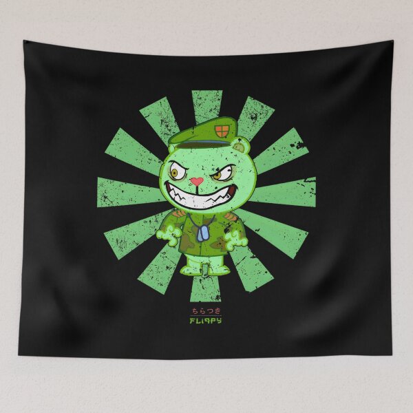 Item preview, Fliqpy Retro Japanese Flippy Happy Tree Friends Essential  designed and sold by docentbikeel.