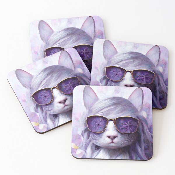 Item preview, Lilac Purple Jesus Cat designed and sold by Aexlotyl.