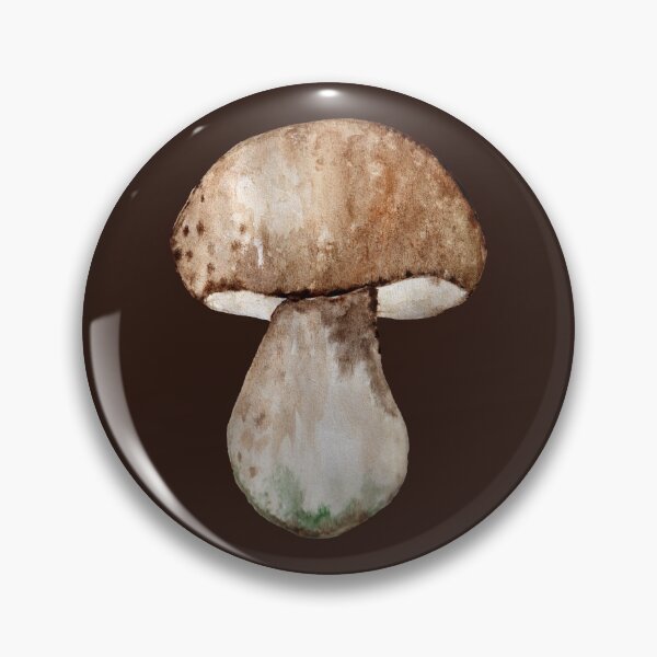 Item preview, Watercolor Brown Forest Mushroom designed and sold by Alecsandra.