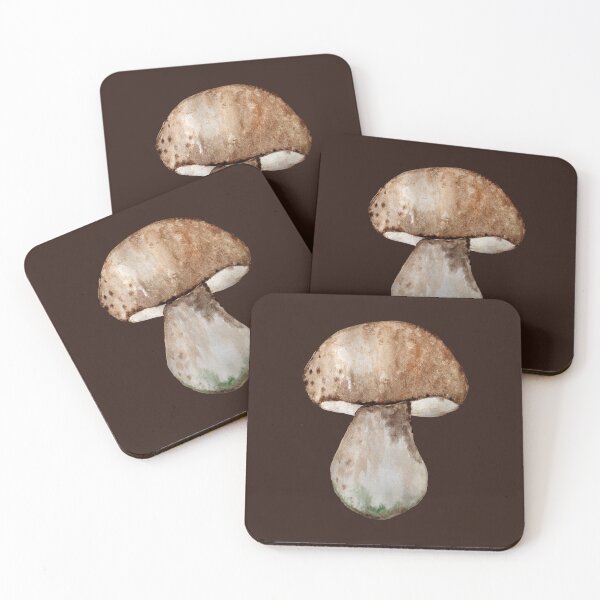 Item preview, Watercolor Brown Forest Mushroom designed and sold by Alecsandra.