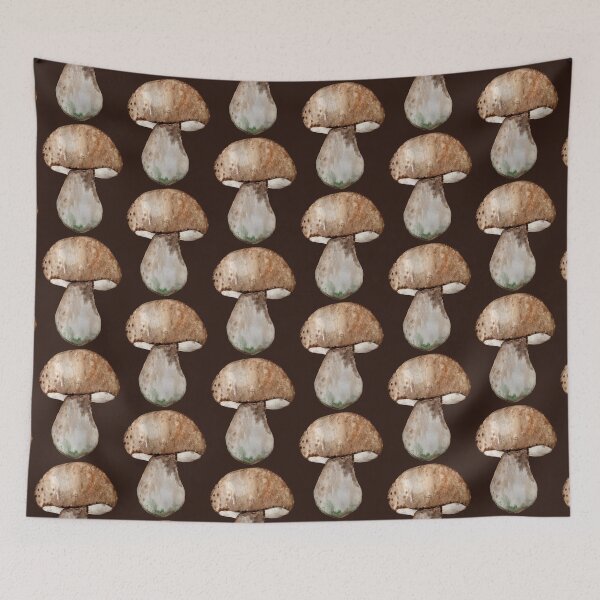Item preview, Watercolor Brown Forest Mushroom designed and sold by Alecsandra.