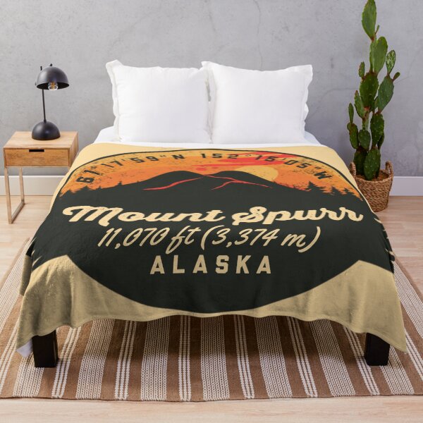Item preview, Mount Spurr Volcano Souvenir Badge Alaska designed and sold by mountainfad.