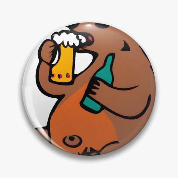 Item preview, a bear drinking a beer designed and sold by mehdi fergal.