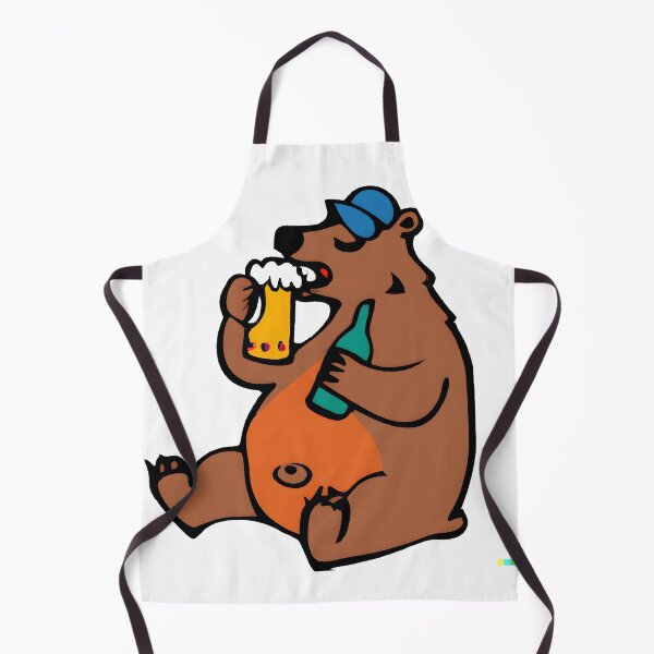 Item preview, a bear drinking a beer designed and sold by mehdi fergal.