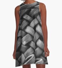 Tower of Tiered Tire Treads A-Line Dress