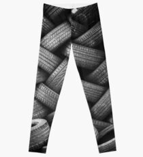 Tower of Tiered Tire Treads Leggings
