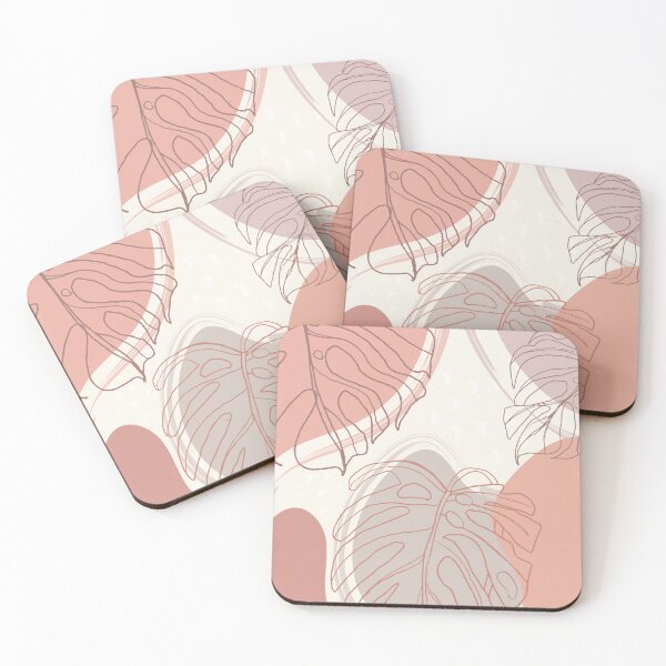 Item preview, modern abstract monstera boho leaves designed and sold by JTS STORE.