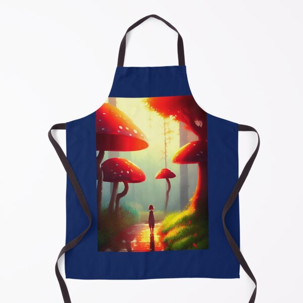 Aperçu de l'œuvre RED TINGED SURREAL MUSHROOM SUNRISE IN WOODS créée et vendue par sailorsam1805.