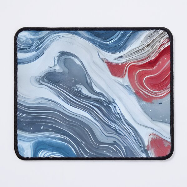 Item preview, Abstract Art Marble Fluid Pattern in Muted Dark Blue Grey Color Palette designed and sold by Digital-Davinci.
