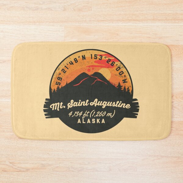 Item preview, Mount Saint Augustine Volcano Souvenir Badge Alaska designed and sold by mountainfad.